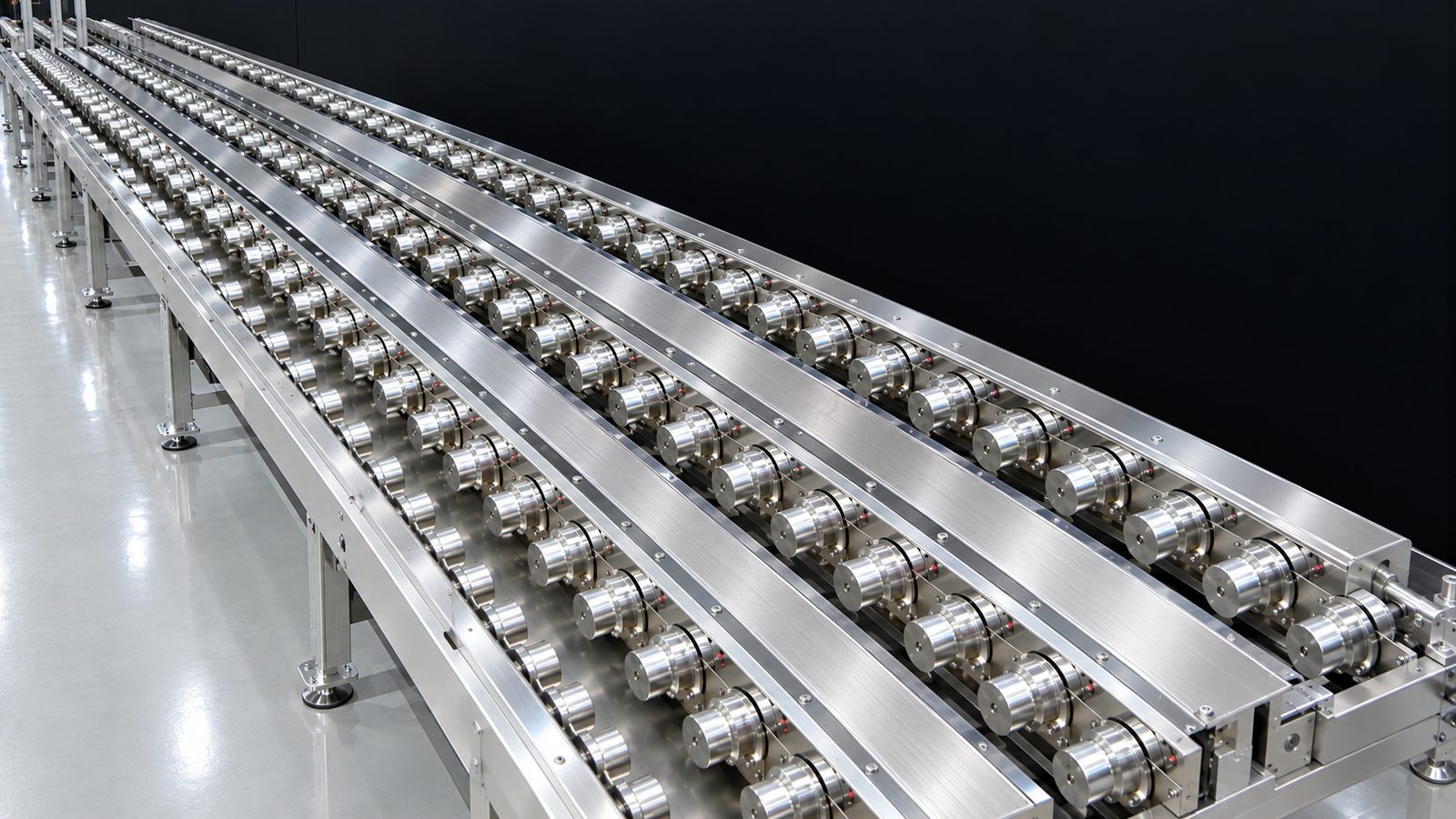 Cleanroom-class conveyor rail system